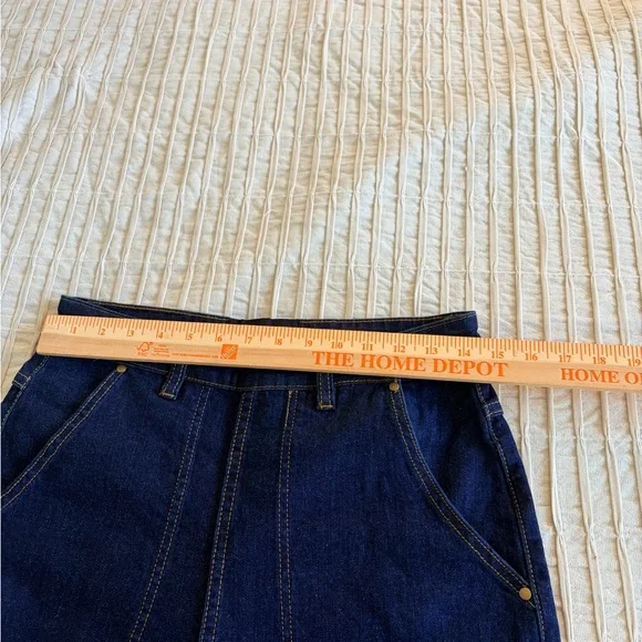 💙NEW Astro Bettie💙 1940s style Women's Dark Blue Denim Jeans - Picture 6 of 11